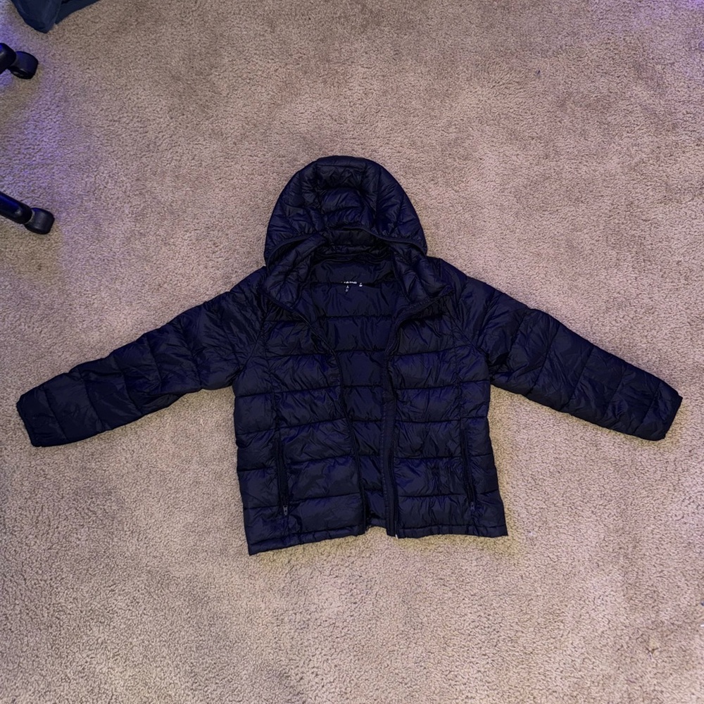 Abercrombie & Fitch Blue Puffer Jacket Insulated Design